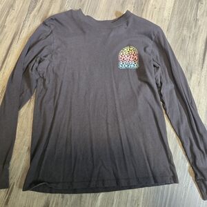 Billabong Black Long Sleeve with Multicolor Graphic